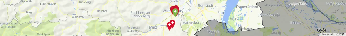 Map view for Pharmacies emergency services nearby Walpersbach (Wiener Neustadt (Land), Niederösterreich)